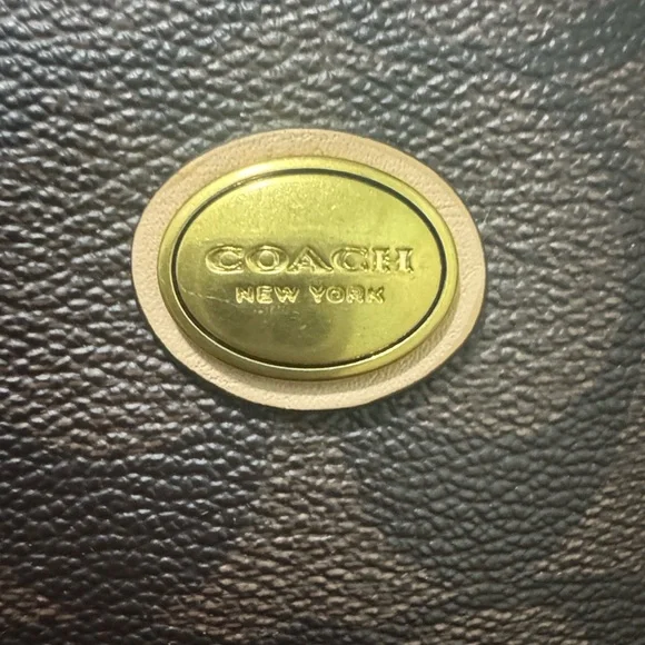 Coach Payton Dome Brown and Tan Signature Satchel - Picture 4 of 9